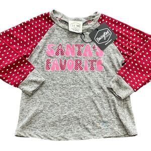Daisy Rae Santa's Favorite Tee 2-3y NWT